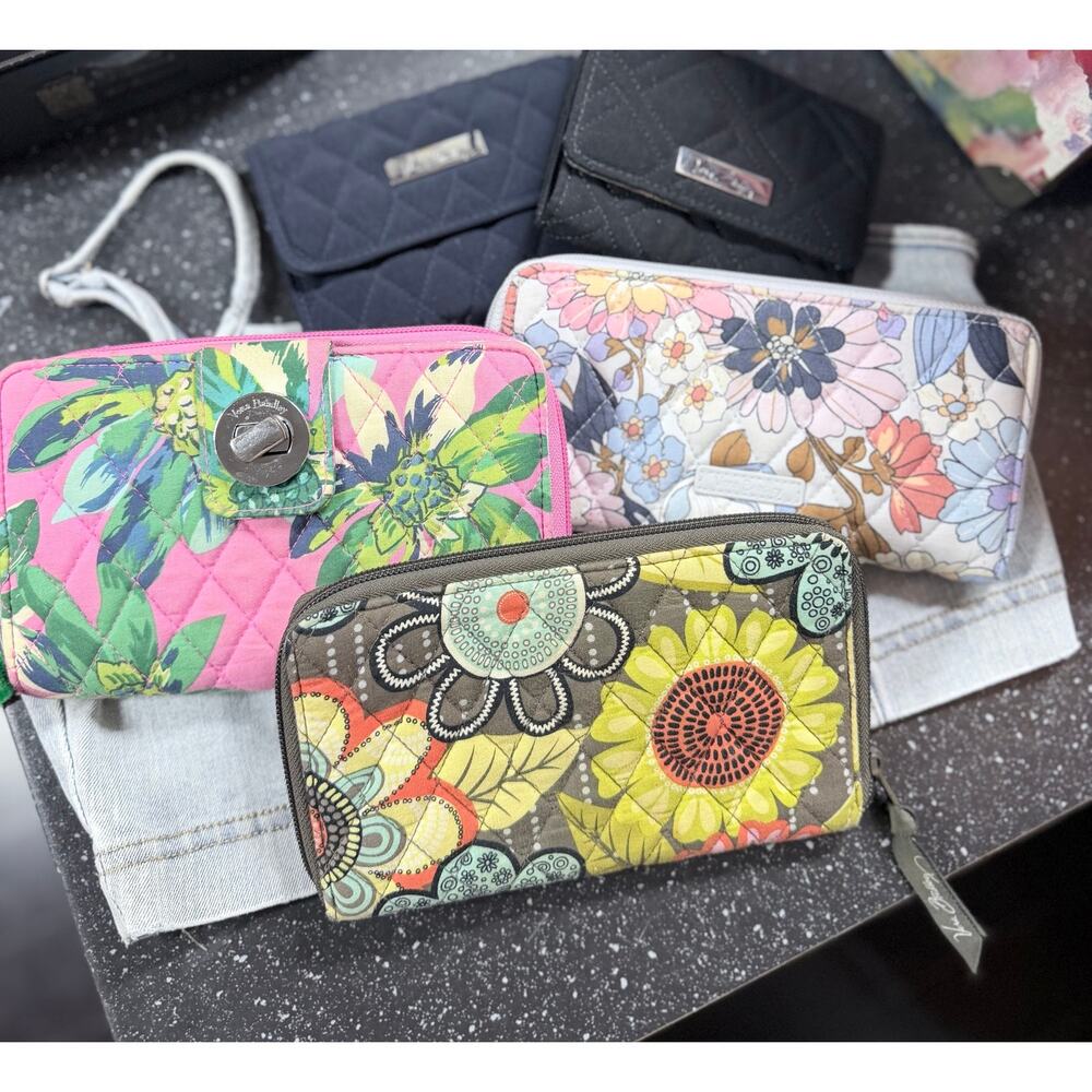 Vera Bradley Floral Quilted Wallets & Pouches Bundle